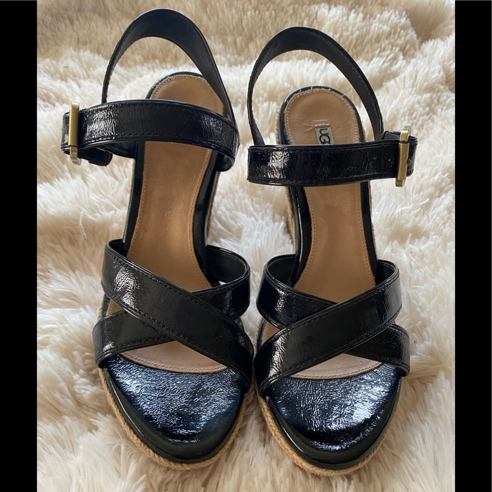 Ugg brand espadrille wedge sandal size 8